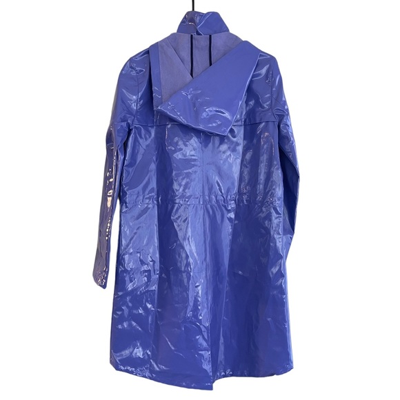 Elie Tahari Molly Light-Weight Rain Coat Size Small in Azure - Picture 9 of 9